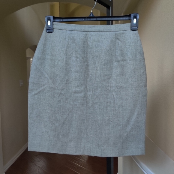 Nautica 100% Wool Gray Pencil Skirt - Picture 1 of 7